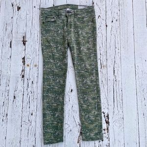 Rag & Bone Jeans Womens 28 Skinny Camo Green